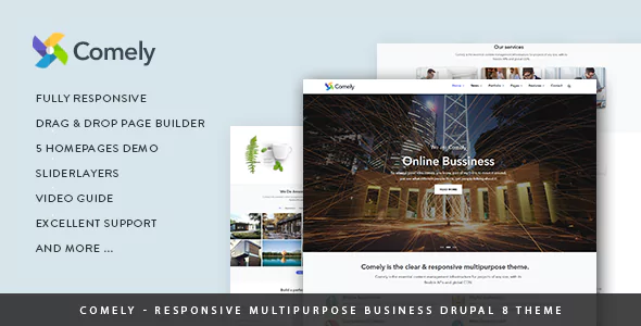 [NULLED] Comely – Responsive Multipurpose Business Drupal Theme